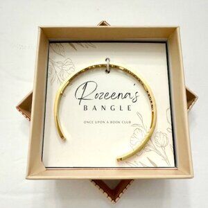 Once Upon A Book Club Rozeena’s Bangle Cuff Bracelet “Find Your Happiness”